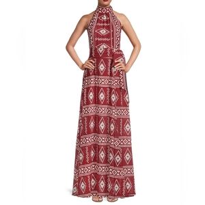 NWT Sachin & BabiSelena aztec borders-print gown
